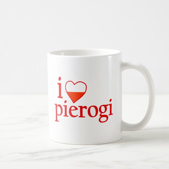 I Liebe Pierogi Kaffeetasse (Rechts)