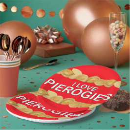 I Liebe Pierogies Pappteller