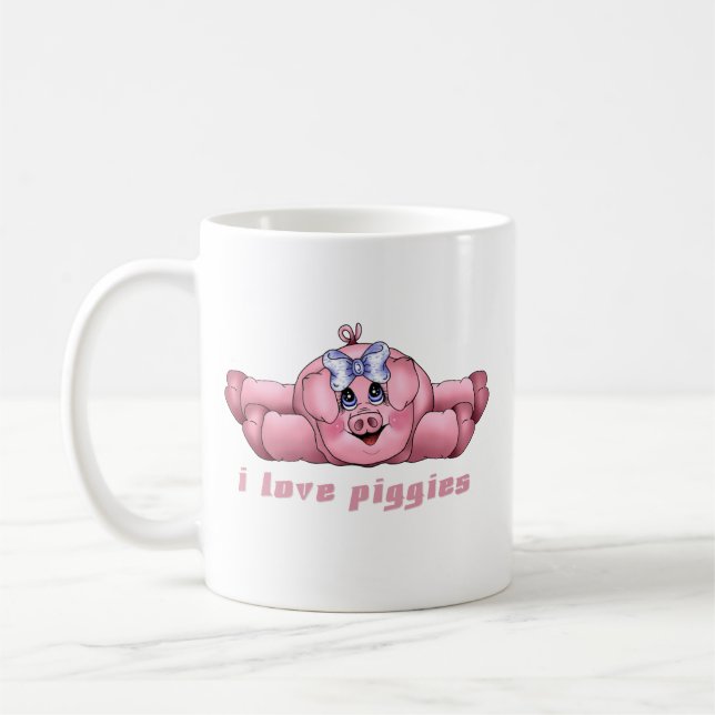 I Liebe Piggies Tasse (Links)