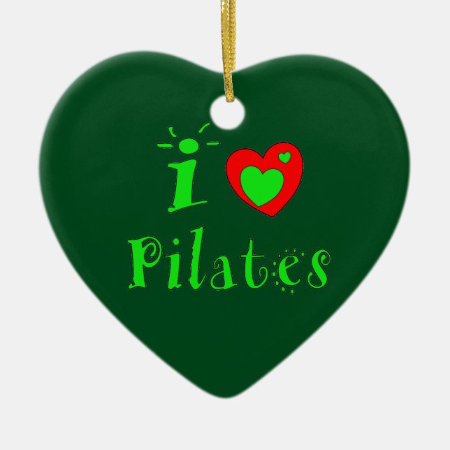 I Liebe Pilates - Custom Christmas Ornament (Vorne)