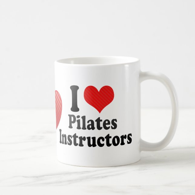I Liebe Pilates Lehrer Tasse (Rechts)