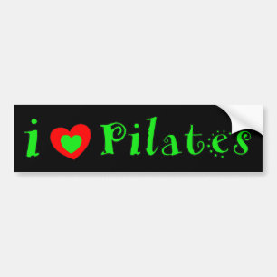 I Liebe Pilates - Niedlicher Autoaufkleber