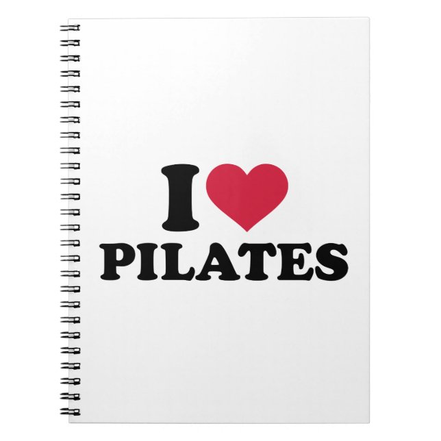 I Liebe Pilates Notizblock (Vorderseite)