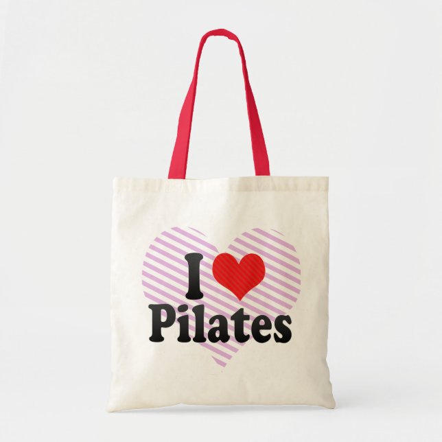 I Liebe Pilates Tragetasche (Vorne)