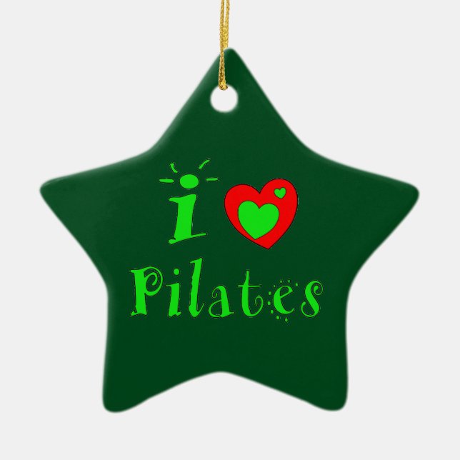 I Liebe Pilates - Weihnachtsschmuck (Vorne)