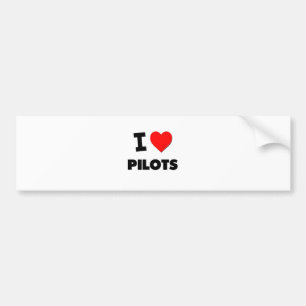 I Liebe-Piloten Autoaufkleber