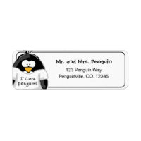 I Liebe Pinguine Rücksendeadresse