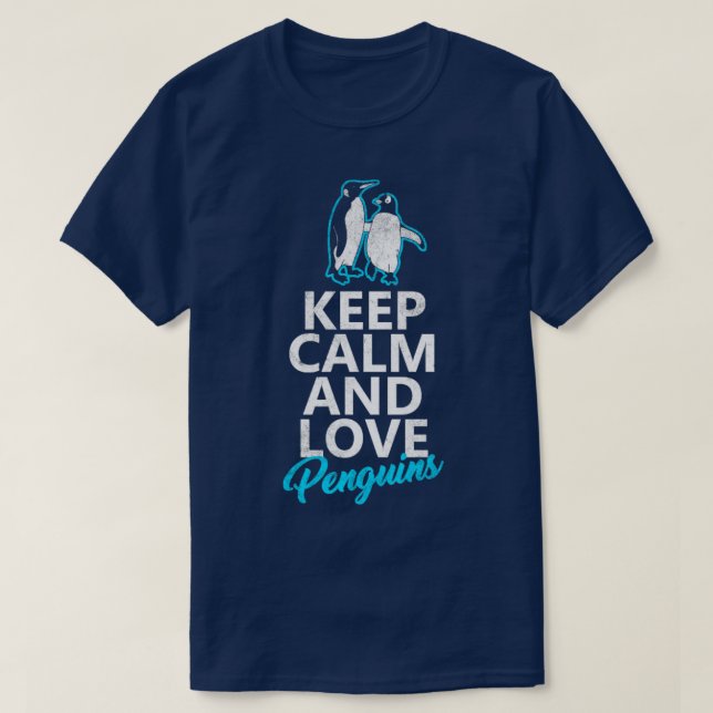 I Liebe Pinguine T-Shirt (Design vorne)