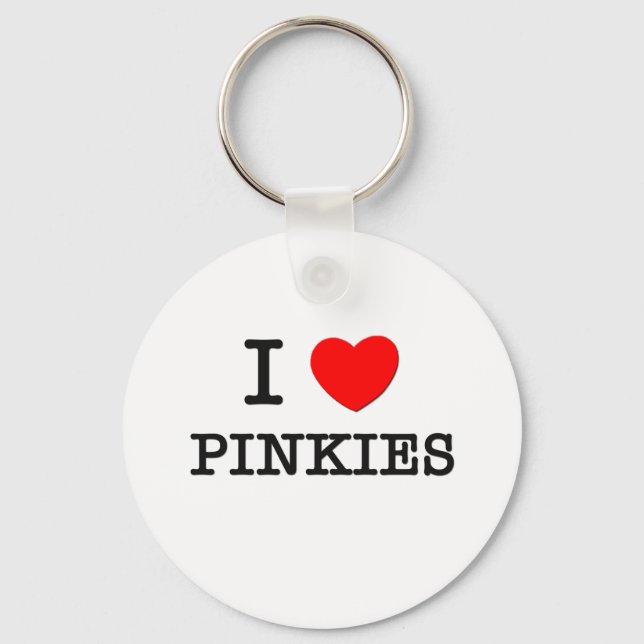 I Liebe Pinkies Schlüsselanhänger (Vorderseite)