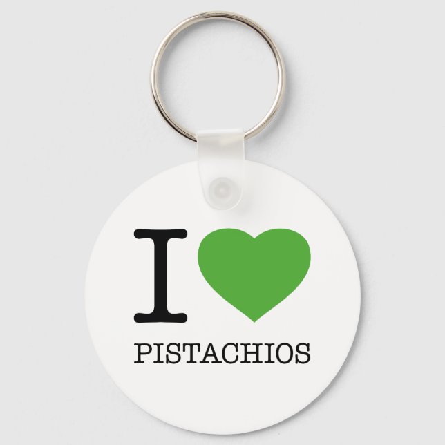 I LIEBE PISTACHIOS SCHLÜSSELANHÄNGER (Vorderseite)