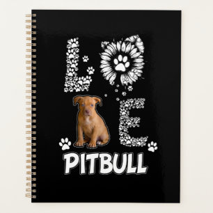 I Liebe Pitbulhunde Planer