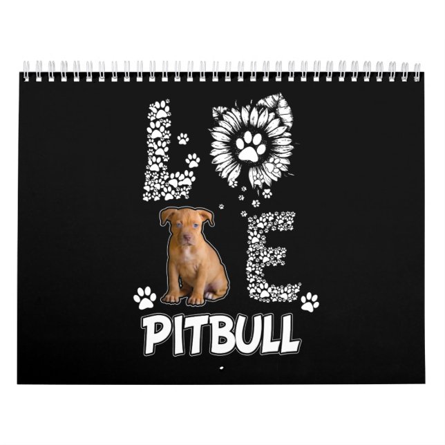 I Liebe Pitbullen Kalender (Titelbild)