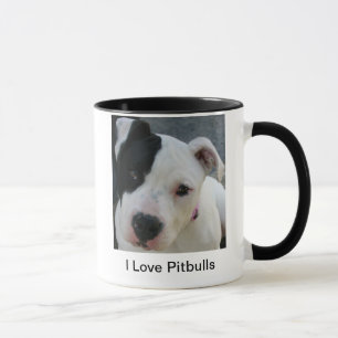I Liebe Pitbulls Kaffee-Tassen-Schale Tasse