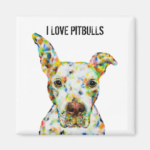 I Liebe Pitbulls Magnet