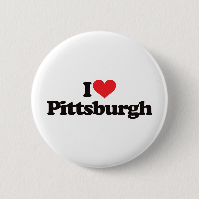 I Liebe Pittsburgh Button (Vorderseite)