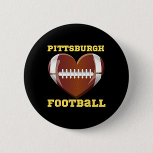 I Liebe Pittsburgh Fußball Herz Frauen Kleinkind G Button