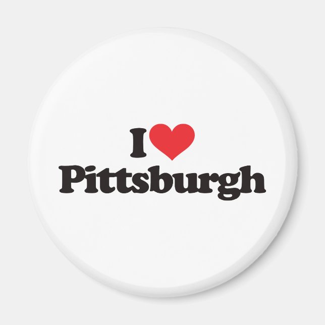 I Liebe Pittsburgh Magnet (Vorne)