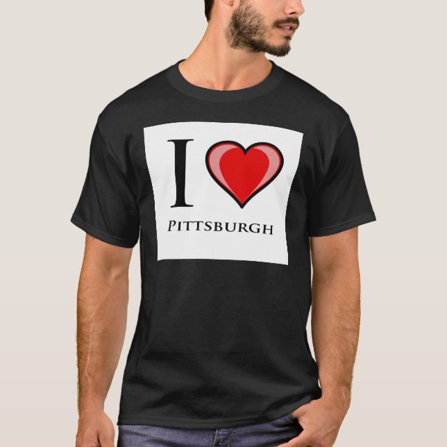 I Liebe Pittsburgh T-Shirt (Vorderseite)