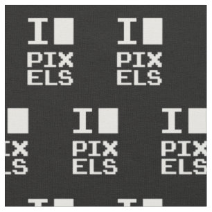 I Liebe Pixel, Geek Design, Pixelkunst Stoff