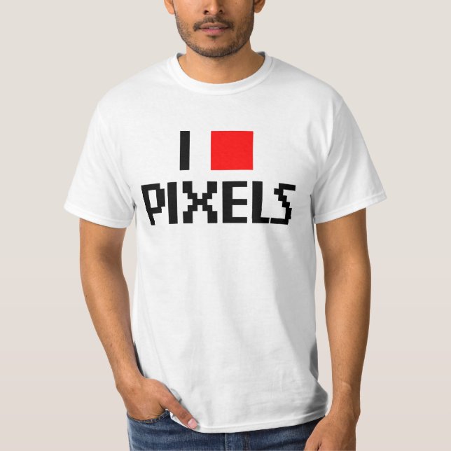 I Liebe Pixel T-Shirt (Vorderseite)
