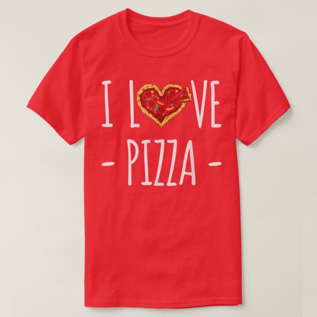 I Liebe Pizza 1291 T-Shirt (Design vorne)