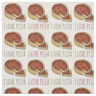 I Liebe Pizza Chicago Deep Dish Pepperoni Käse Stoff