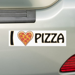 I Liebe Pizza - Funny Food Lover Geschenk Autoaufkleber