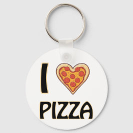 I Liebe Pizza - Funny Food Lover Geschenk Schlüsselanhänger