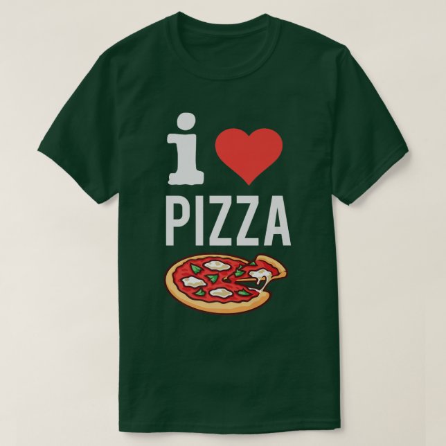 I Liebe Pizza Funny Pizza Lover Feinschmecker Ital T-Shirt (Design vorne)