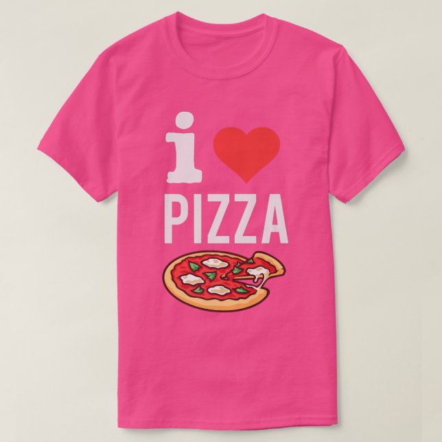 I Liebe Pizza Funny Pizza Lover Feinschmecker Ital T-Shirt (Design vorne)