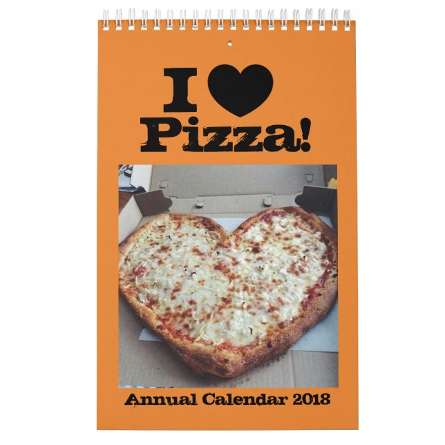 I Liebe-Pizza-jährlicher Kalender 2018 (Titelbild)