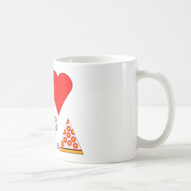 I Liebe Pizza Kaffeetasse (Rechts)