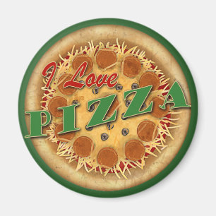 I Liebe Pizza Magnet
