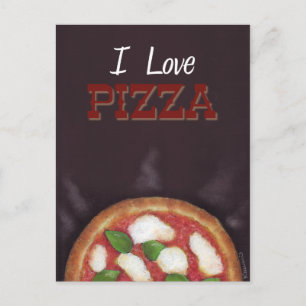 I Liebe Pizza Postcard Postkarte