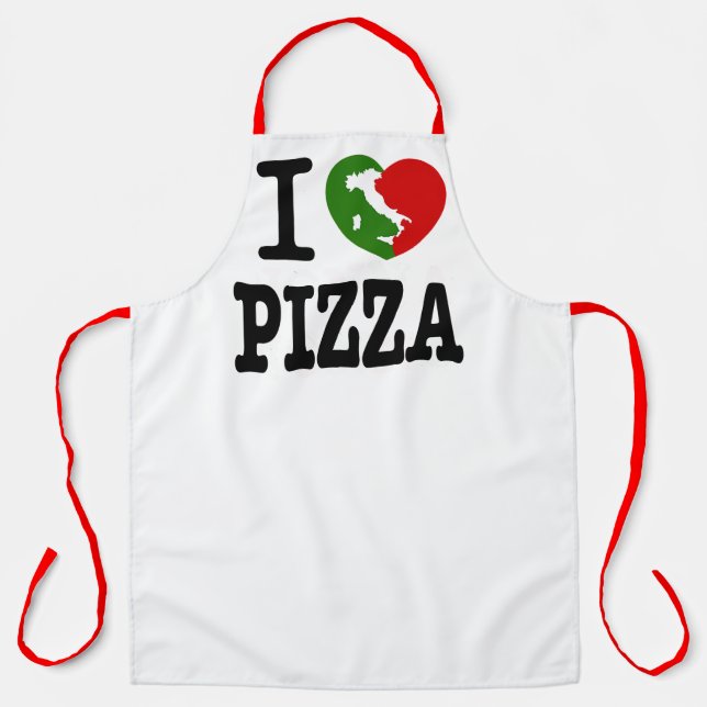 I Liebe Pizza Schürze (Vorderseite)