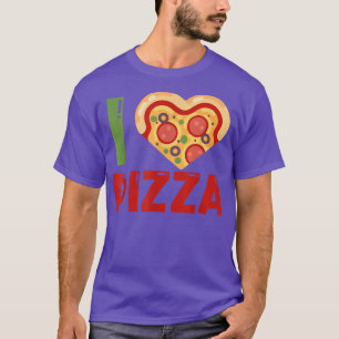 I Liebe Pizza Slice Herzform Futter Liebhaber für T-Shirt