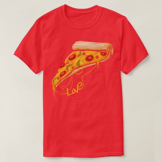 I Liebe Pizza Slice Pizza Premium  T-Shirt (Design vorne)