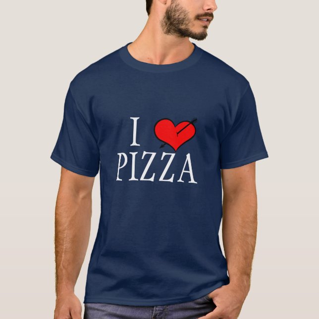 I Liebe-Pizza T-Shirt (Vorderseite)