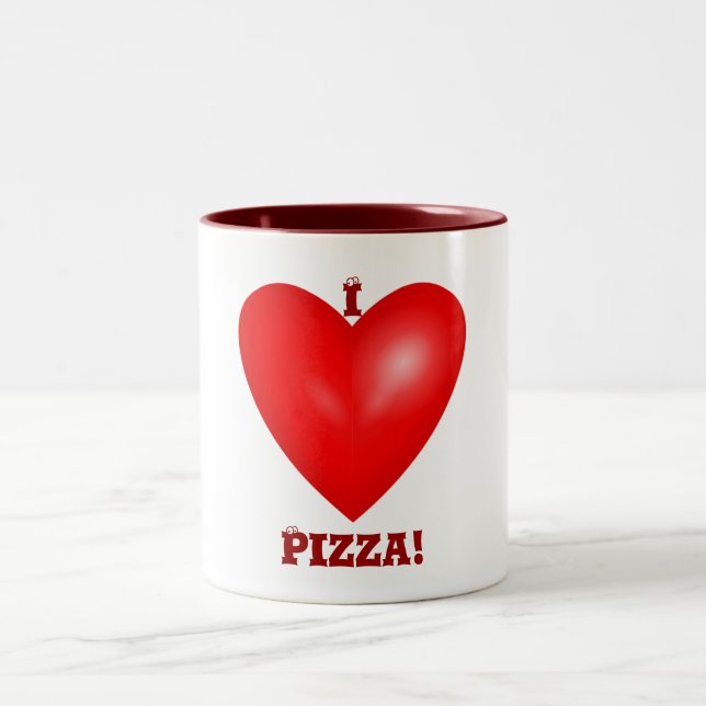 I Liebe Pizza Tasse (Mittel)