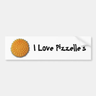 I Liebe Pizzelles Autoaufkleber