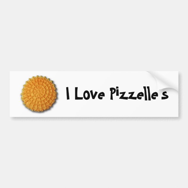 I Liebe Pizzelles Autoaufkleber (Vorne)