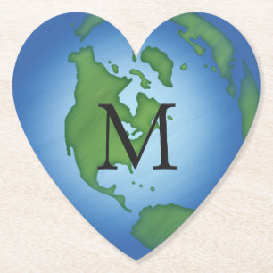 I Liebe Planet Earth Environmental Awareness Custo Untersetzer