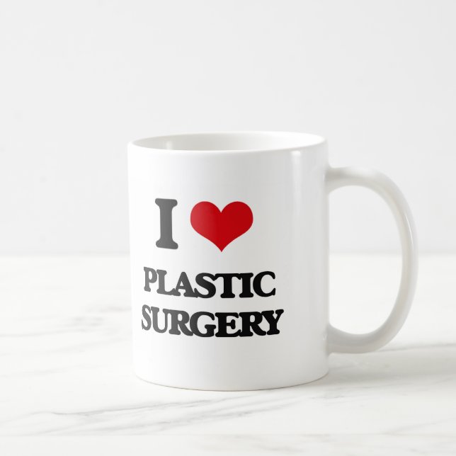 I Liebe-PlastikOperation Tasse (Rechts)