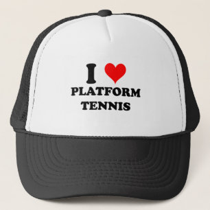 I Liebe-Plattform-Tennis Truckerkappe