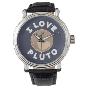 I Liebe Pluto Armbanduhr