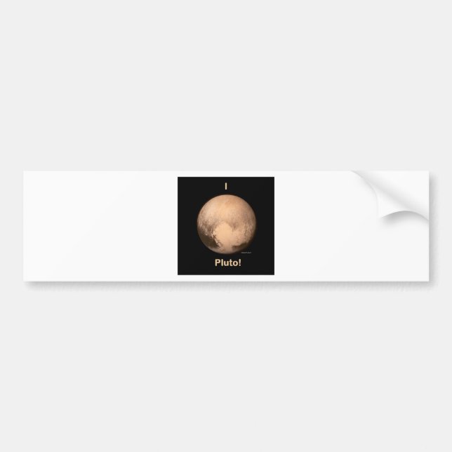 I Liebe Pluto! Autoaufkleber (Vorne)