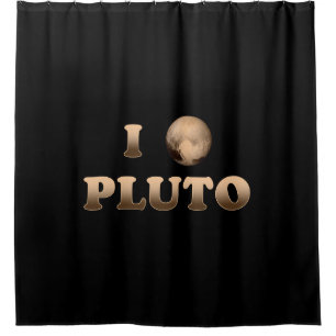 I Liebe Pluto Duschvorhang