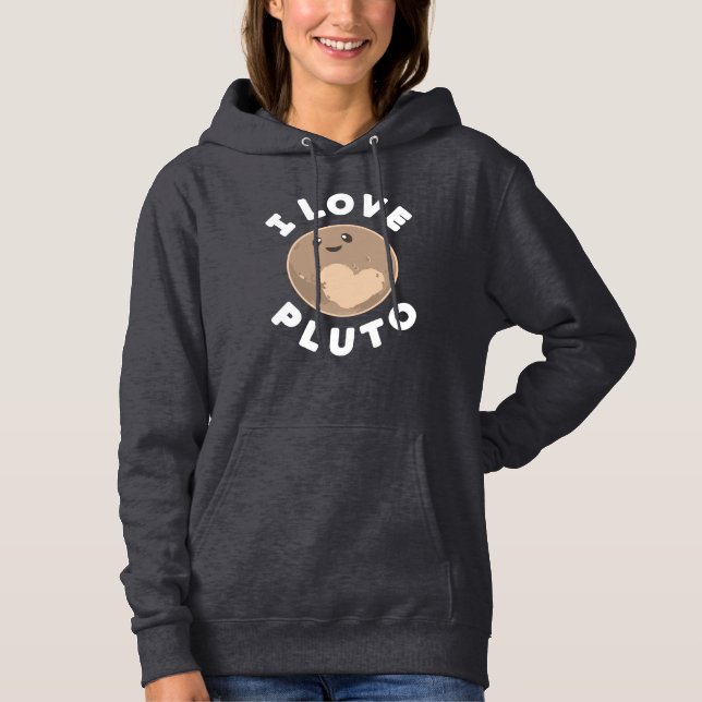 I Liebe Pluto Hoodie (Vorderseite)