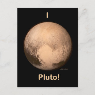I Liebe Pluto! Postkarte