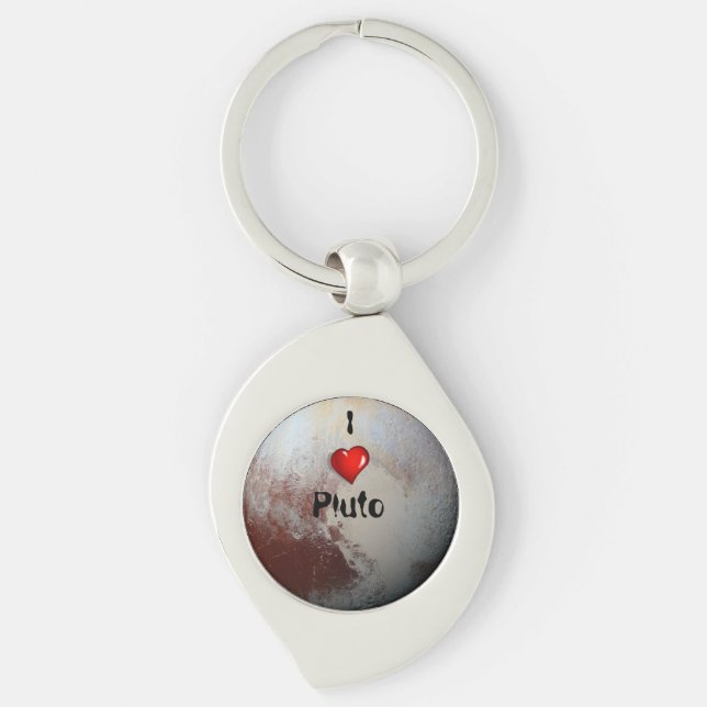I Liebe Pluto Schlüsselanhänger (Vorderseite)